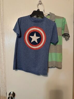 Marvel Blue Captain America Shield Tee